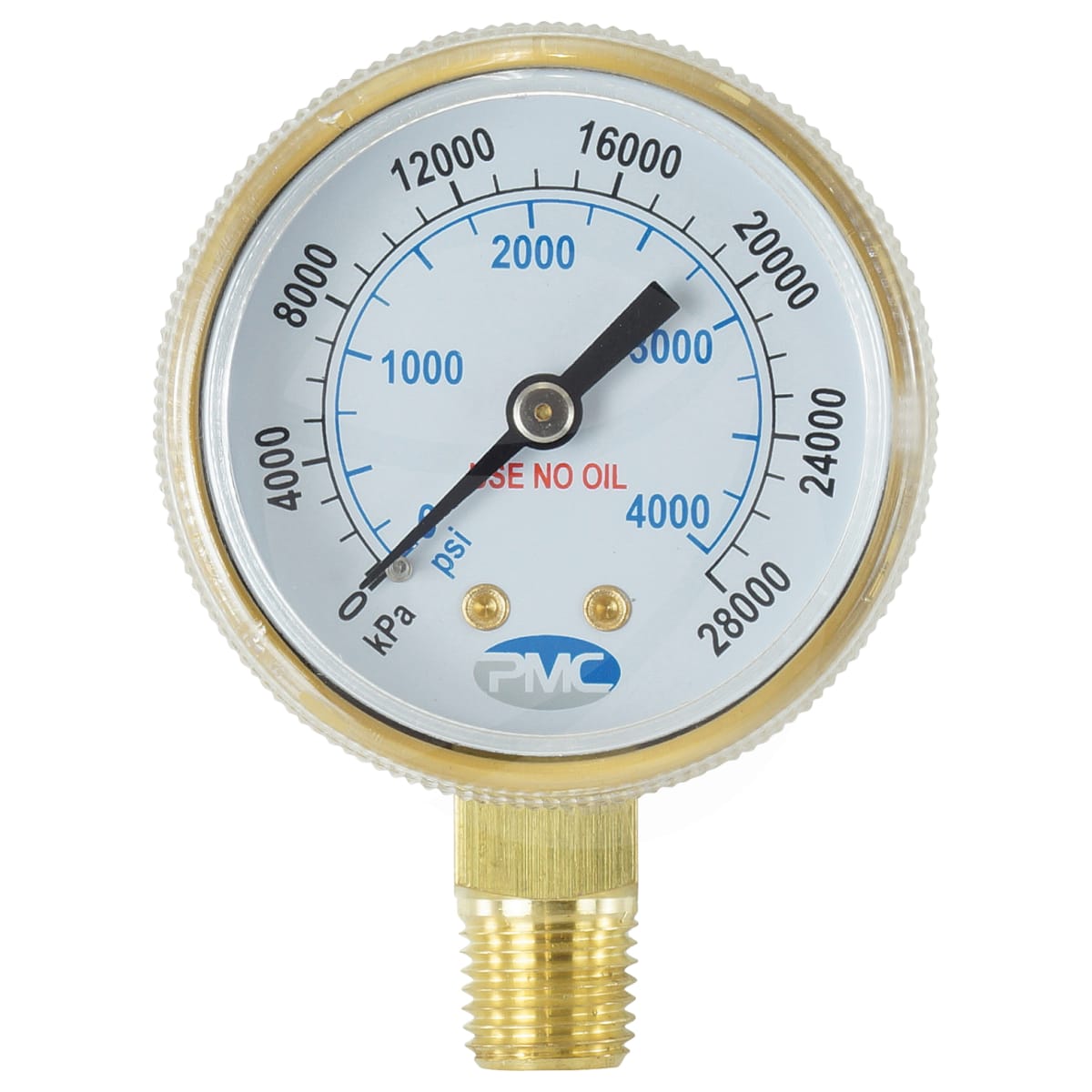 NITROGEN GAUGE, PMC, 04000 PSI PMC, KPA/PSI, HIGH